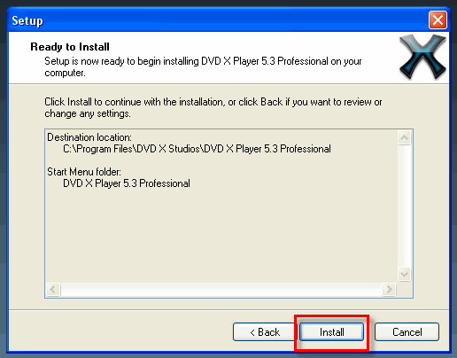 dvd x player install